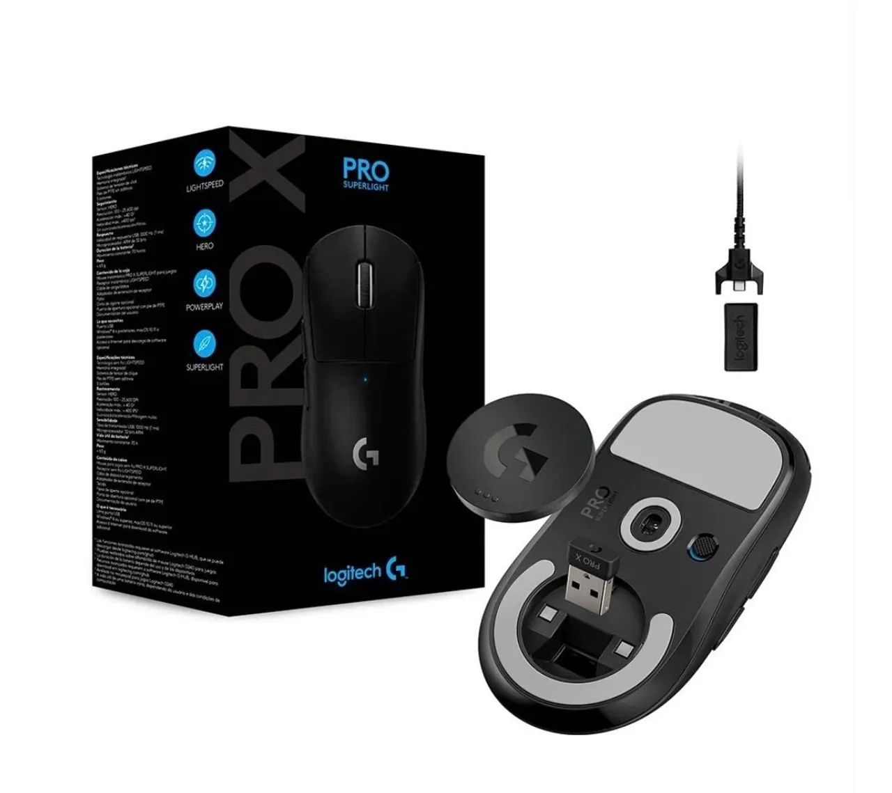 Mouse Logitech Gamer Pro X Superlight Preto - Periféricos e