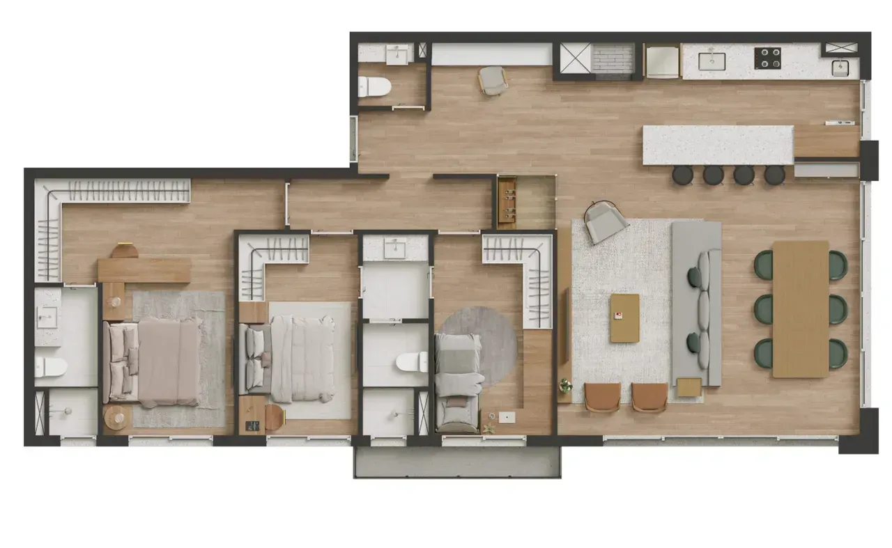 PLANTA 131m²