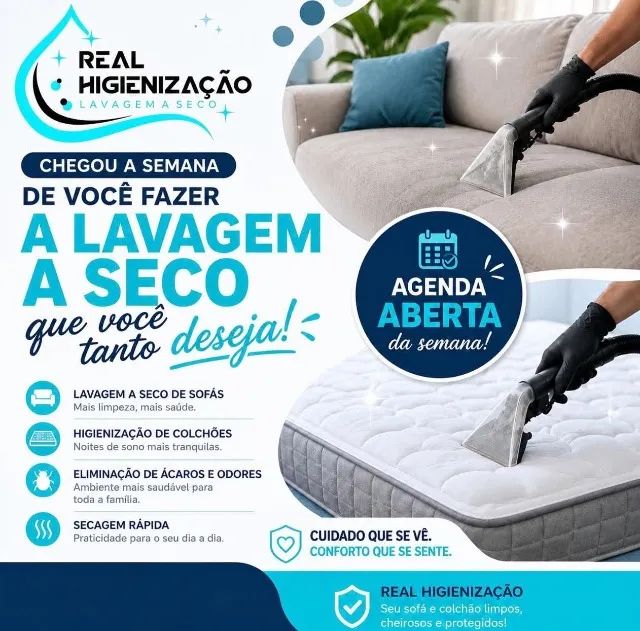 Lavagem a seco especializada em estofados 
