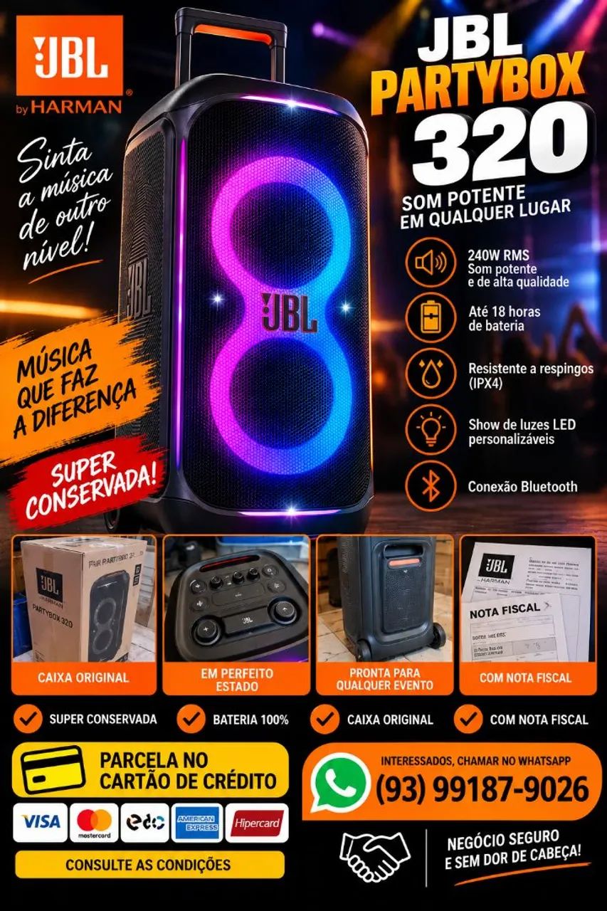 Vendo Partybox 320 seminova 