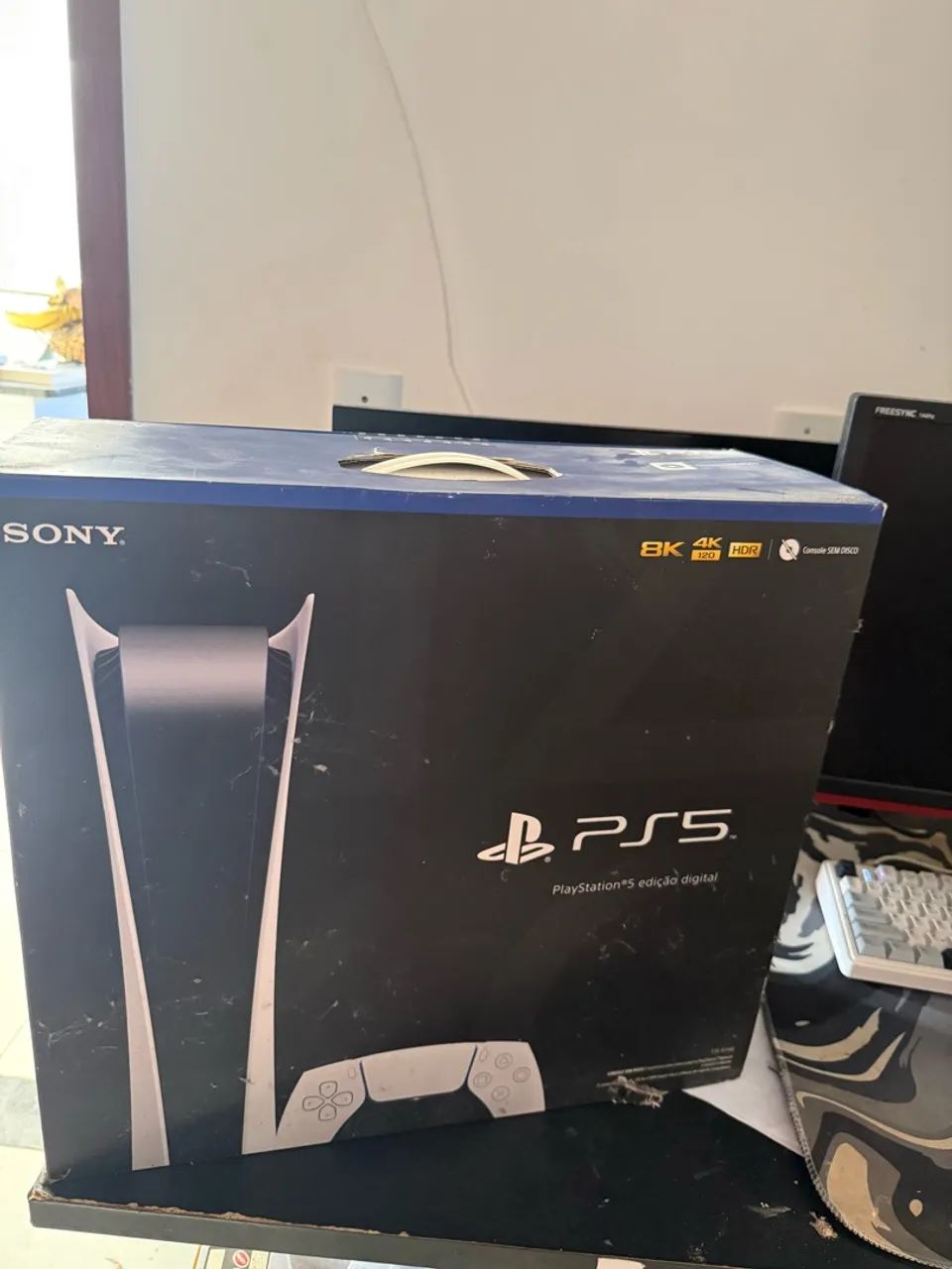 PS5 2 CONTROLES E COM CAIXA! - Foto 3