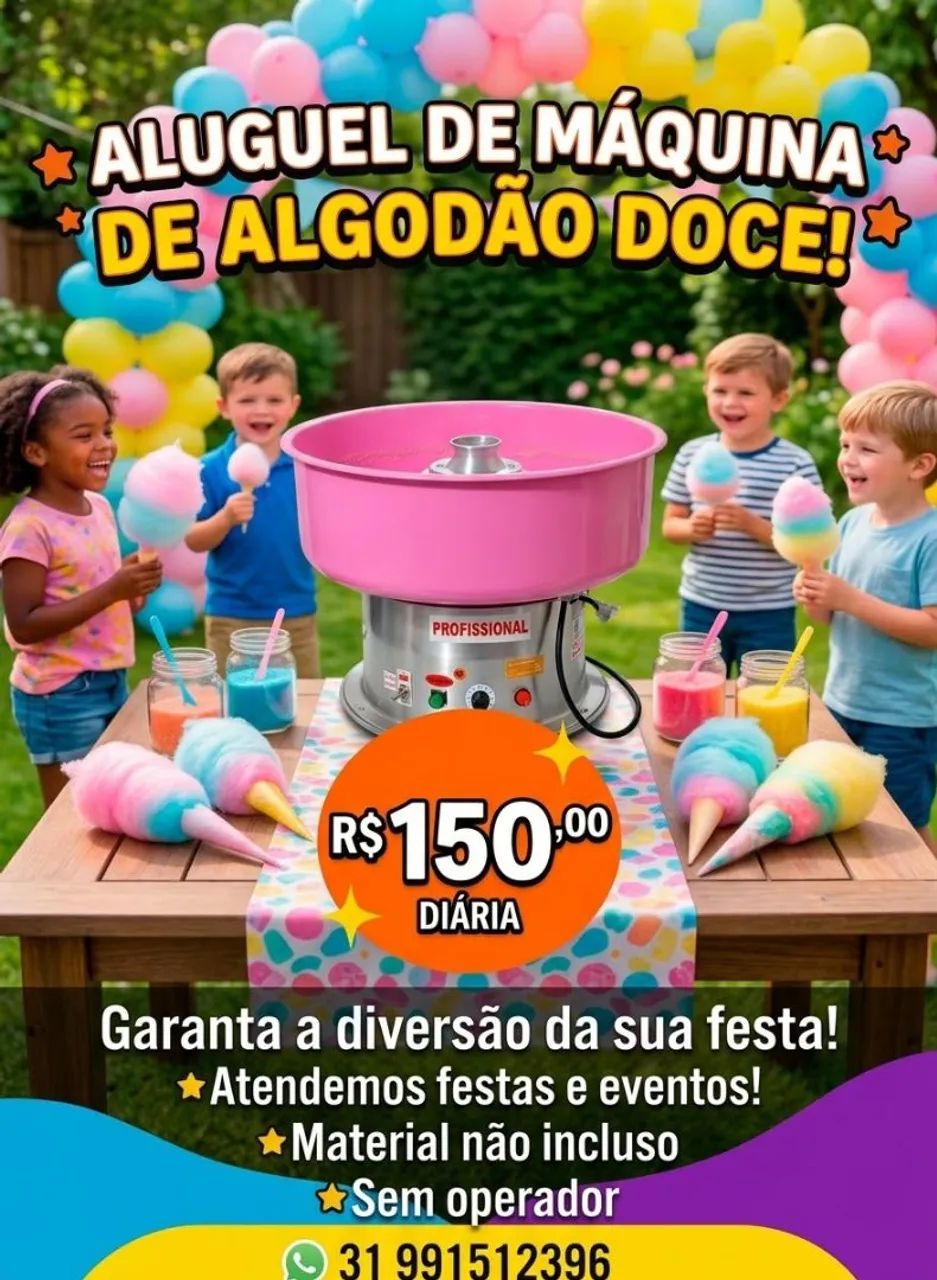 Locação de máquina de algodão 
