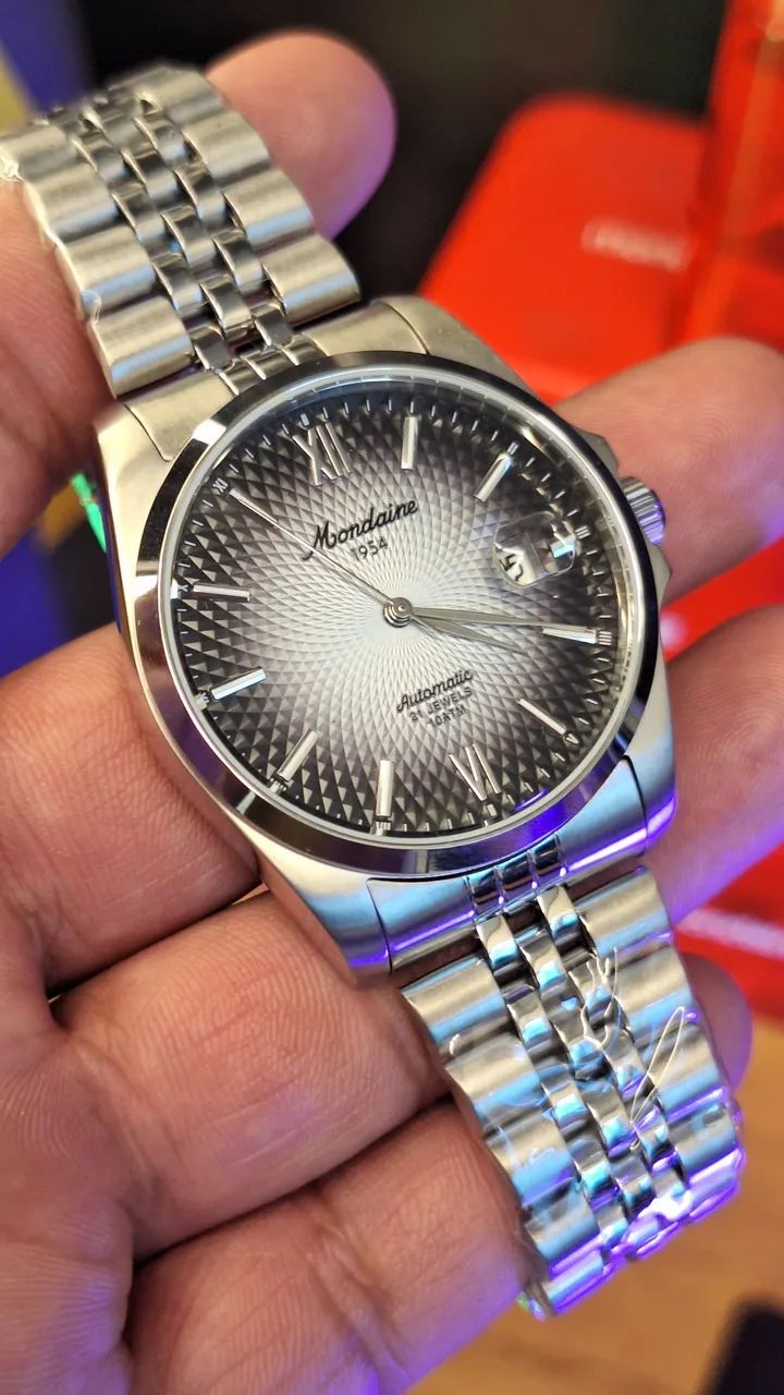 RELÓGIO MONDAINE MASCULINO AUTOMÁTICO EDIÇÃO 1954 40MM 32993G0MVNA6