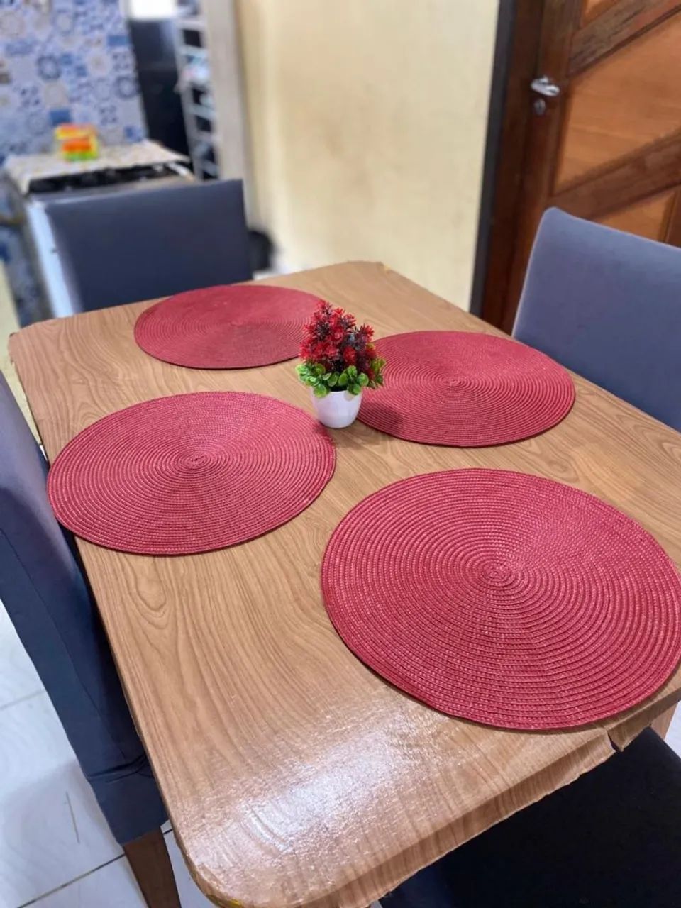 Mesa com 4 cadeiras acochoadas - Foto 2