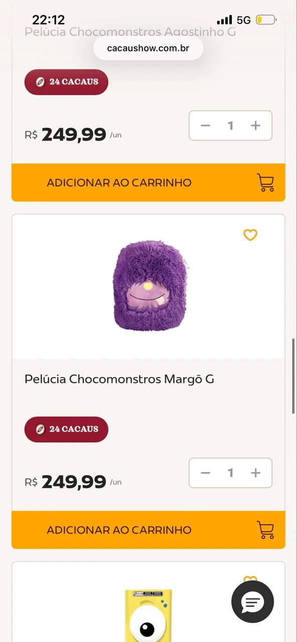Pelúcia Chocomonstros Margô Cacau Show - Foto 3