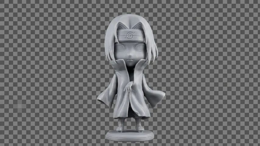 Actiona Figure Itachi Uchira Sem Pintura