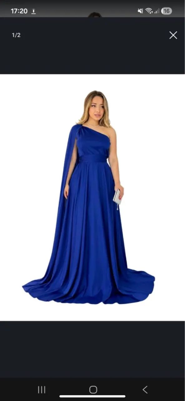 Vestido de formatura azul 
