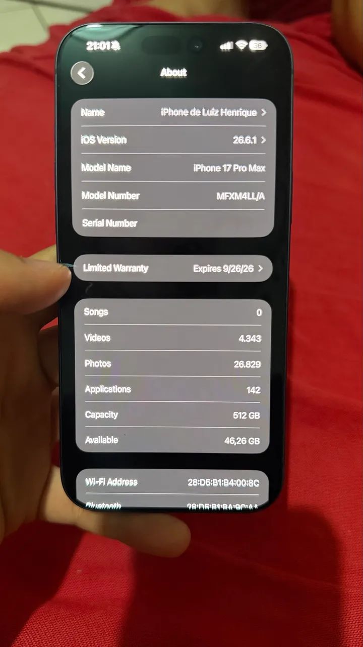 iPhone 17 Pro Max, 512GB, Azul Profundo - Foto 2