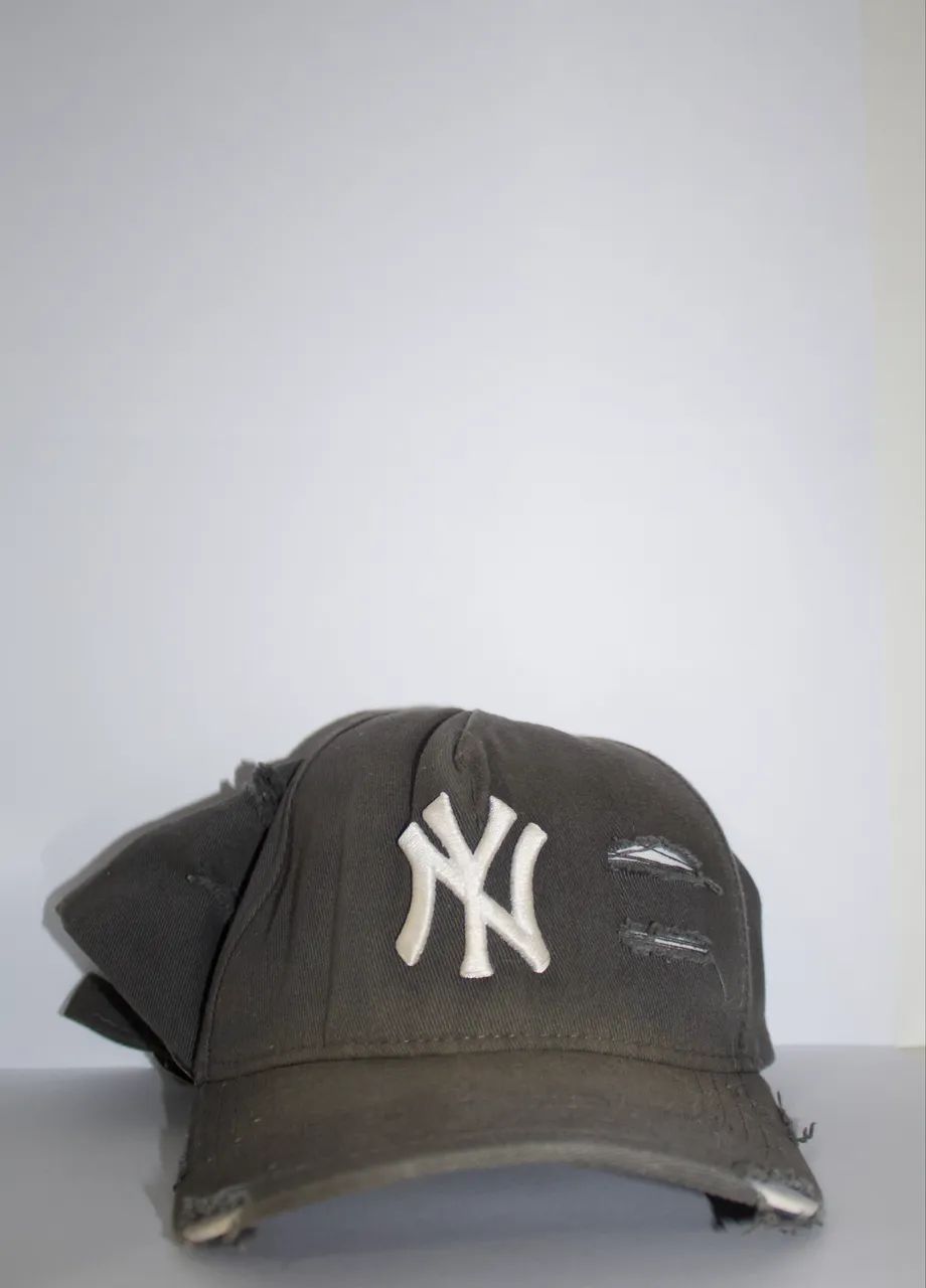 Bone Cinza New Era Vintage Retro 