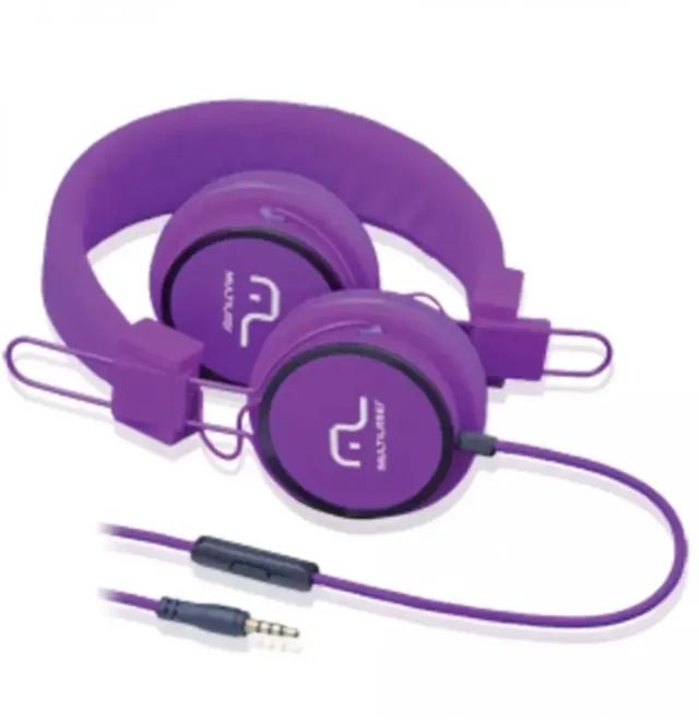 Headphone Multilaser Fun C/microfone Roxo - Ph090 - Foto 2