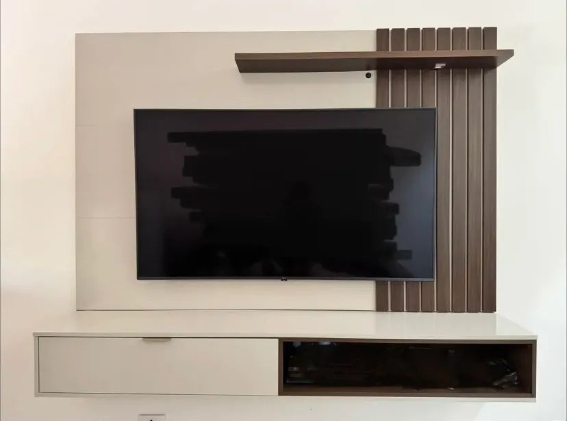 Rack e painel mdf novo