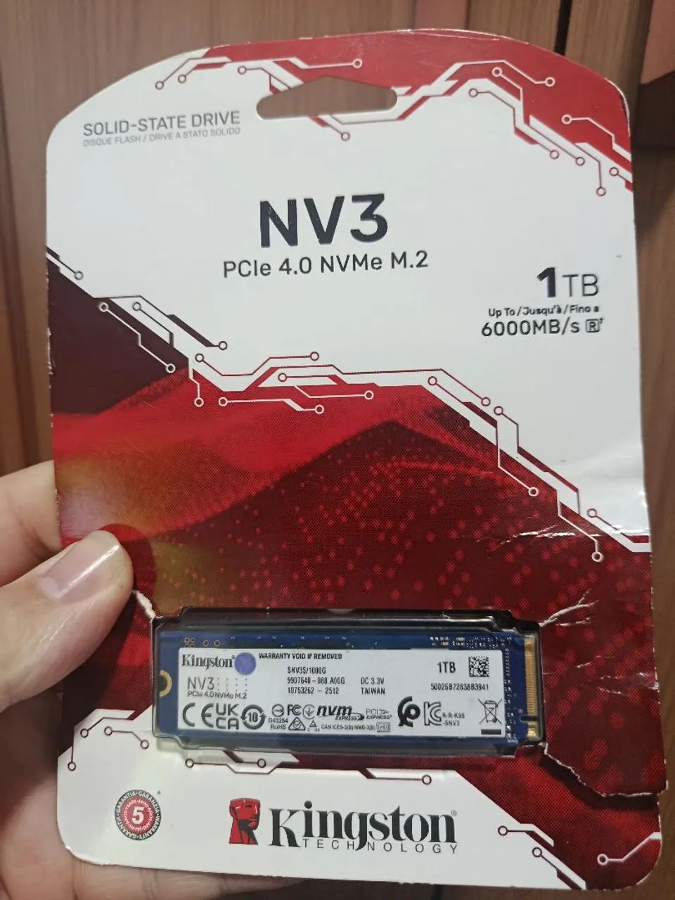 Nvme 1TB Kingston original 
