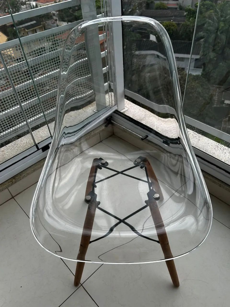Cadeira Charles Eames Eiffel Transparente - Foto 5