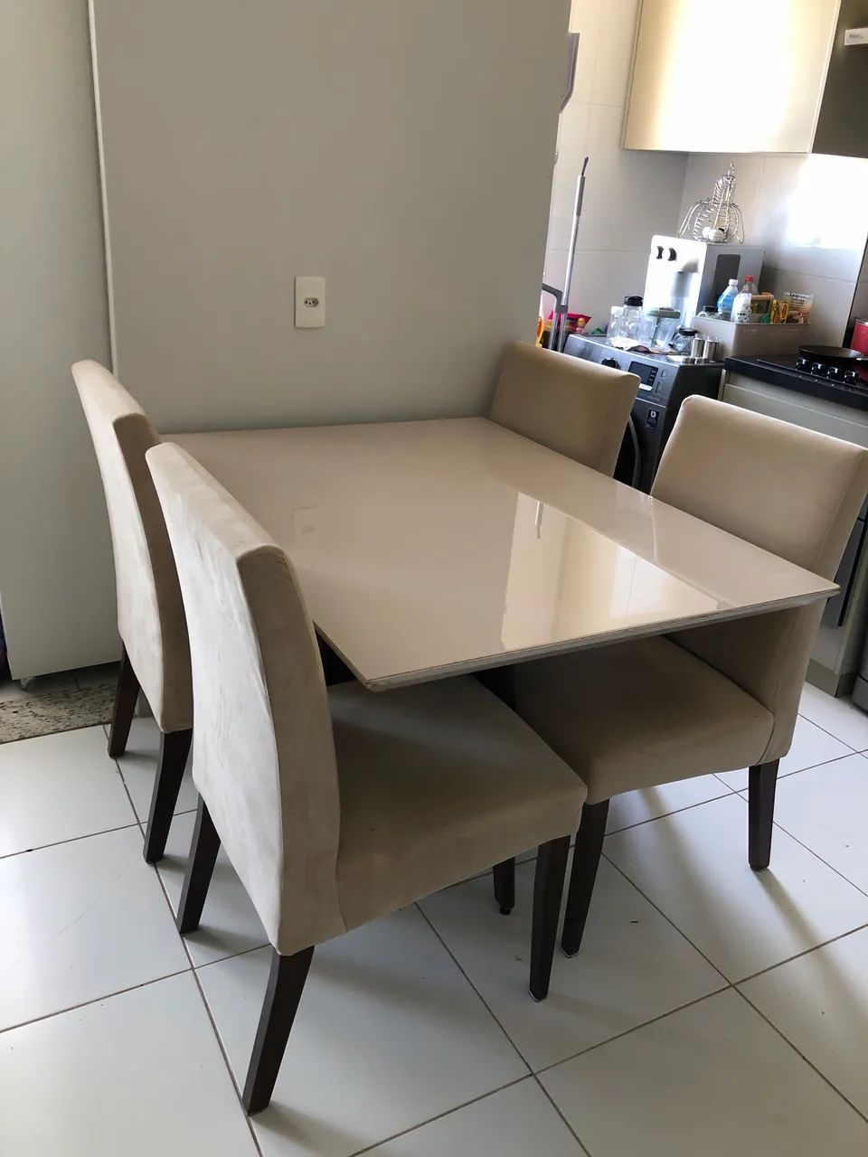 Mesa de Laca c/ tampo de vidro 120 x 90 - Foto 2