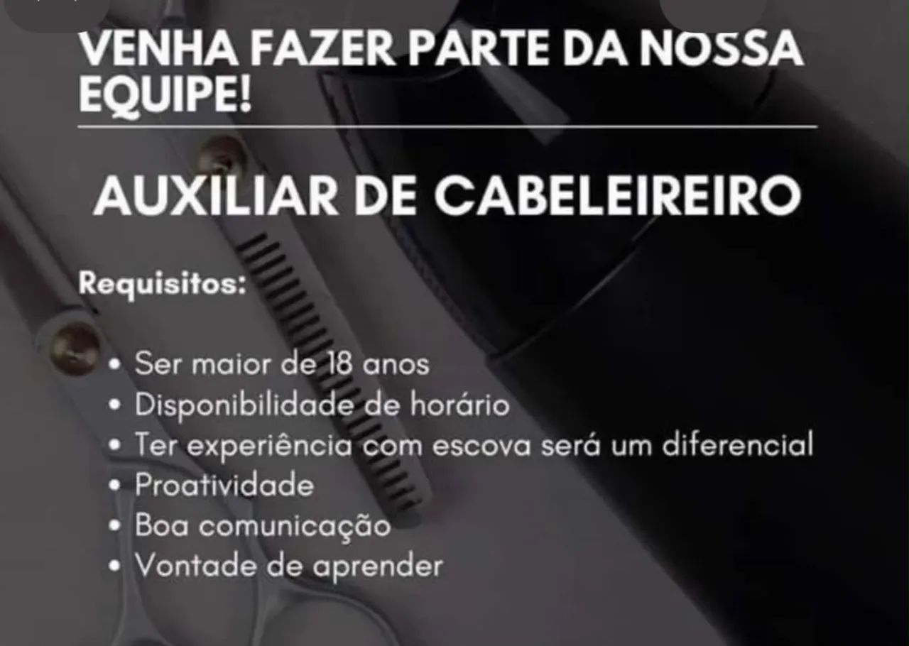 Auxiliar de cabeleireiro 
