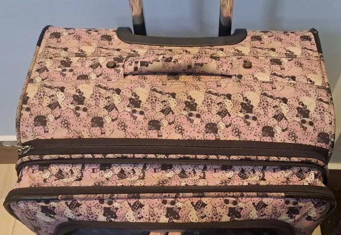 Mala de Viagem Hello Kitty Rosa Tamanho G (32 Kg) - Foto 5