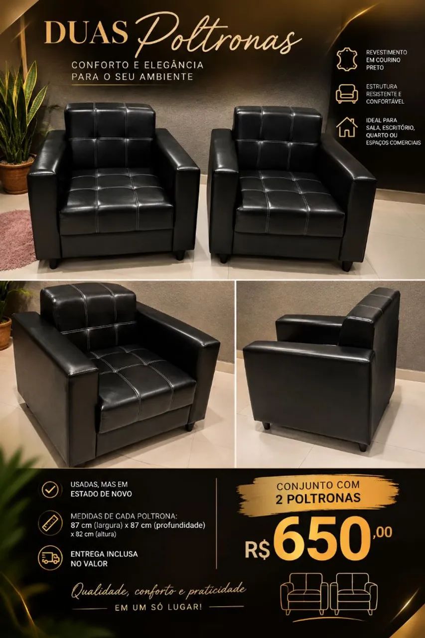Jogo de Poltronas Tainá 
