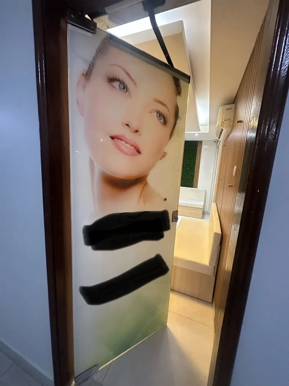 Porta de vidro automática com sensor