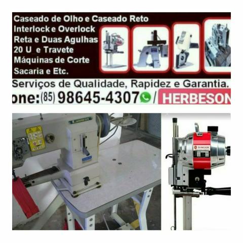 Máquina de costura reta Zig Zag 20U semi nova revisada - Foto 3