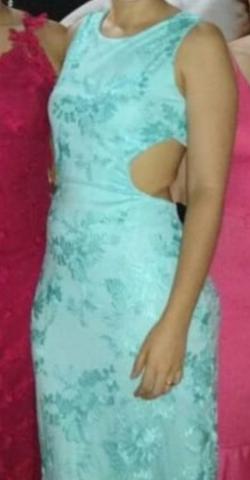 Vestido de renda longo