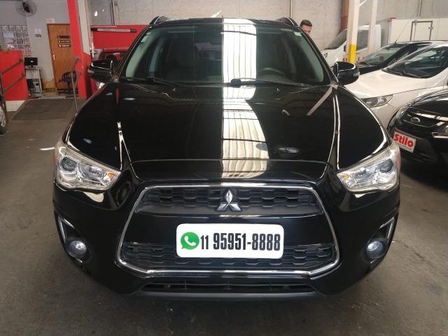 ASX 2.0 4X4 Automatico 2015 Preta Completo Couro !