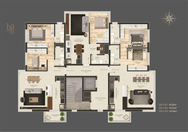 Vendo excelente apartamento em construção, a uma quadra do centro - Foto 3