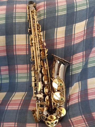 Sax Alto Eagle+ Boquinha + Correia +case - Foto 4