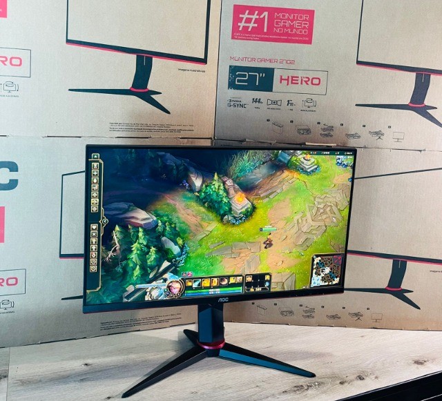 Monitor Gamer Aoc Hero 27 Polegadas Ips Wide 144 Hz Full Hd 1ms G Sync Hdmi Vga Computadores E Acessorios Setor Pedro Ludovico Goiania Olx