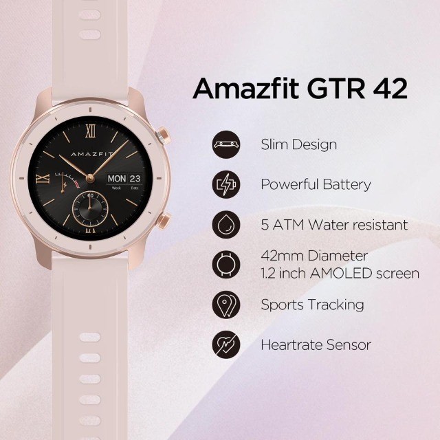 amazfit gtr 2 rose