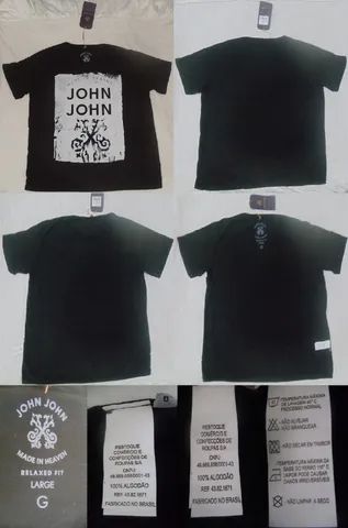 Camiseta John John com estampa meia caveira