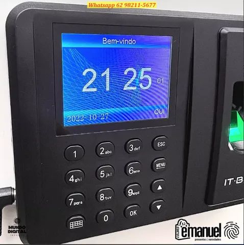 Relógio De Ponto Biométrico Eletrônico Digital Para Empresa - Outros itens  para comércio e escritório - Setor Garavelo, Aparecida de Goiânia  1162662691