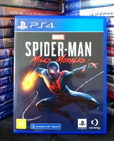 Spider Man Miles Morales Ps midia fisica original jogo zerado como