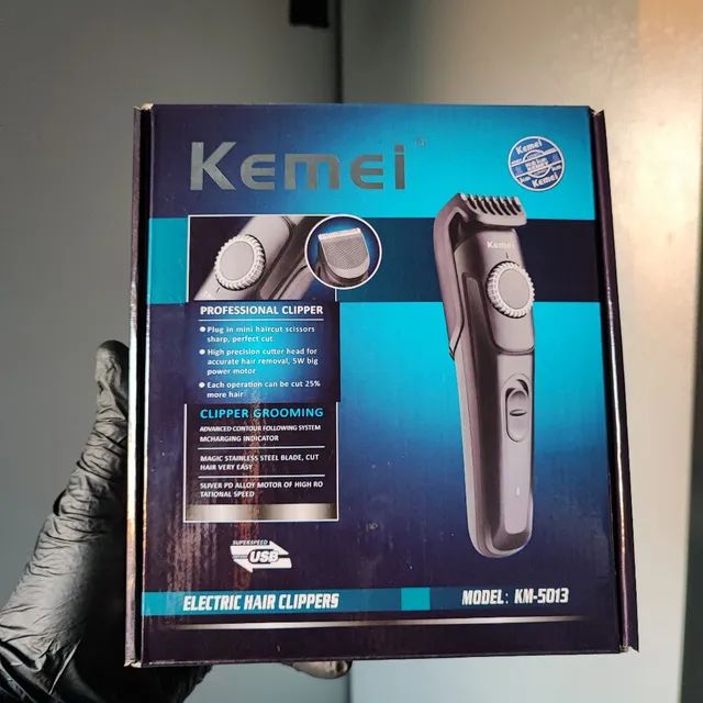 Máquina de Barbear Sem Fio Eletrico Original Kemei KM-5013 - Foto 2