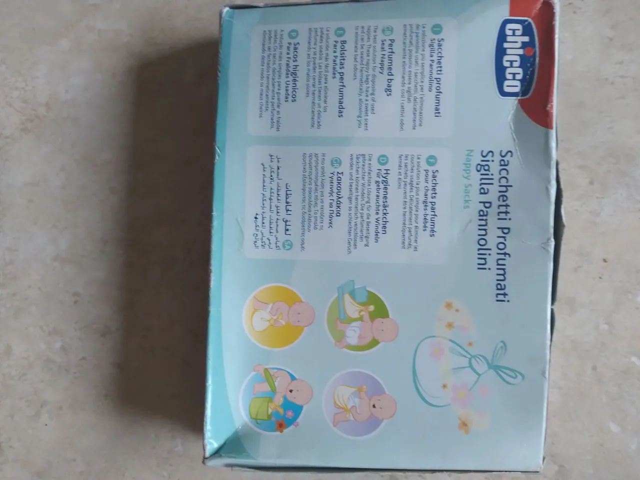 Sacos perfumados p fraldas suja Chicco - 50 unidades - Foto 3