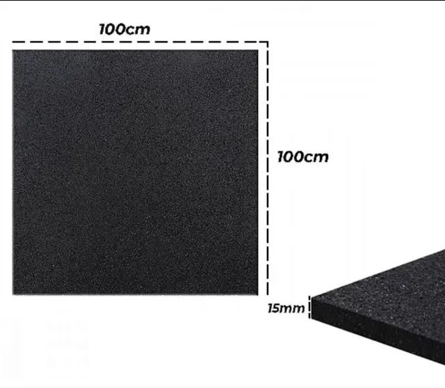 Pisos de Borracha 1X1 - A PRONTA ENTREGA / Crossfit / Academia / Treinos - Foto 3