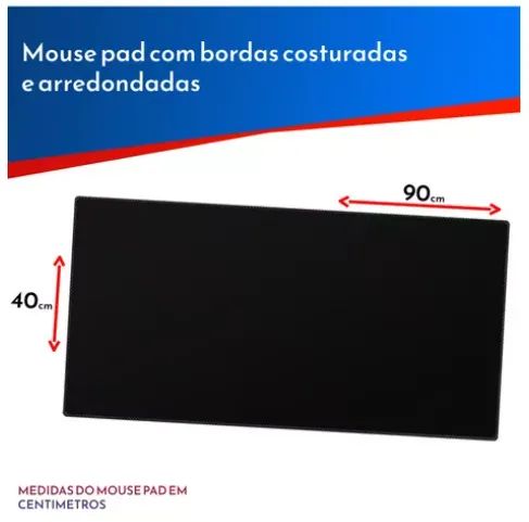 Mouse Pad Gamer Exbom Extra Grande 90x40cm Dragão - Foto 2