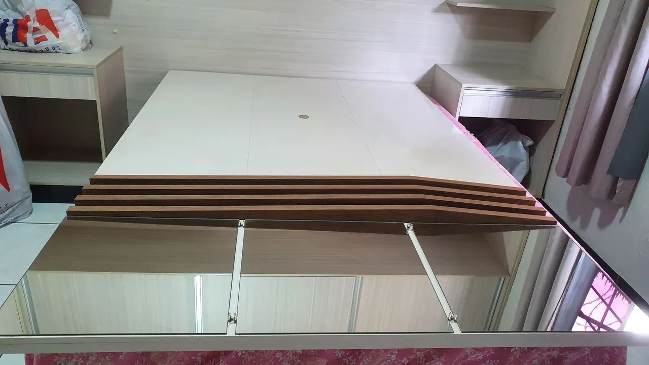 Painel para TV de MDF com espelho - Foto 4