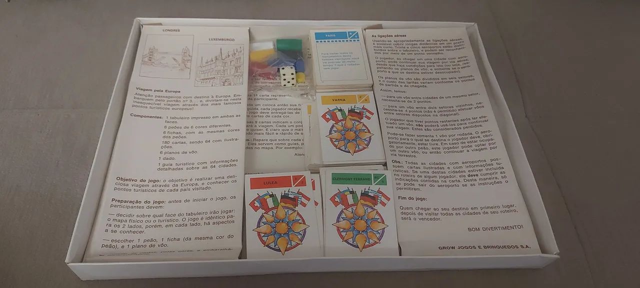 Jogo de Tabuleiro Viagem Pela Europa Grow - Foto 4