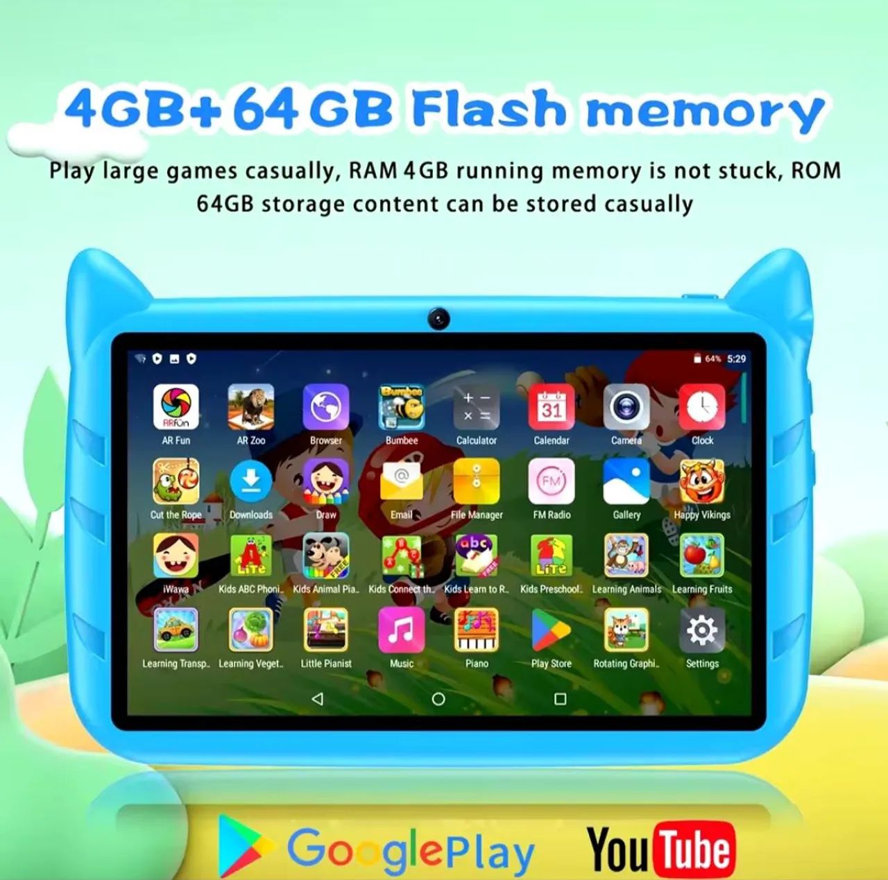 Tablet Infantil 7.0'' 4GB+64GB Android 13  - Foto 3