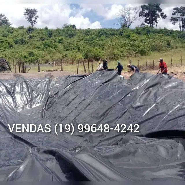 Tanque para 20 Mil Litros Circular Suspenso Geomembrana 800 micras Preta - Foto 6