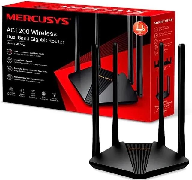 Roteador Wifi Mercusys Dual Band Ac1200 Mr30g Loja Coimbra Computadores Entregamos