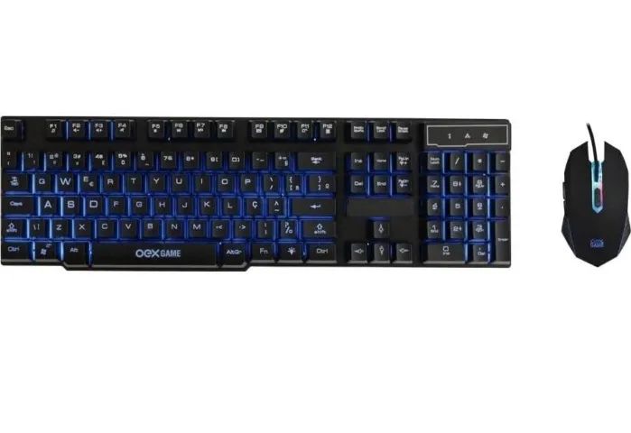 Kit Combo Teclado E Mouse Oex Tm302 2.400dpi Punch Preto - Foto 2