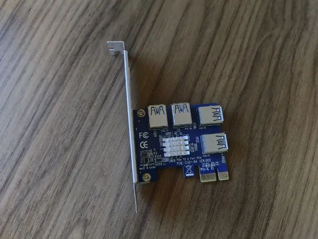Placa Pci-e Multiplicadora Para Cabo Riser 1x4 - Foto 2