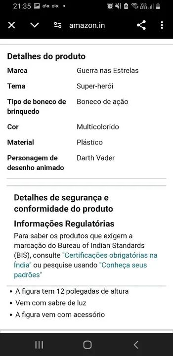 2 Boneco de Ação Star Wars  - Foto 4