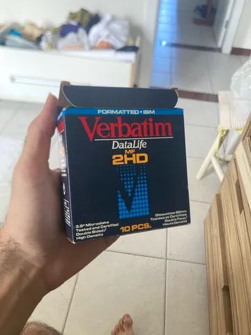 Pacote 10 Disquetes VERBATIM 2.0mb