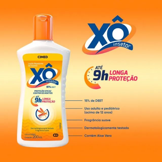 Atacado 24 unid. Repelente de Insetos Xô Inseto Loção 200ml - Foto 2