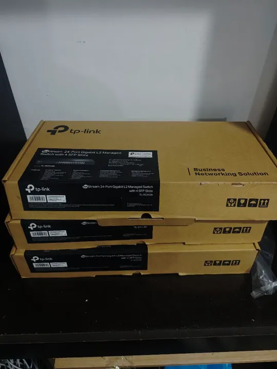 Switch TP-Link Gigabit L2 Managed 24 Portas com 4 SFP