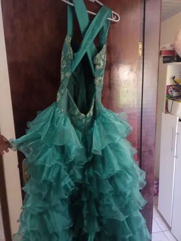 Vestido de festa verde - Foto 5
