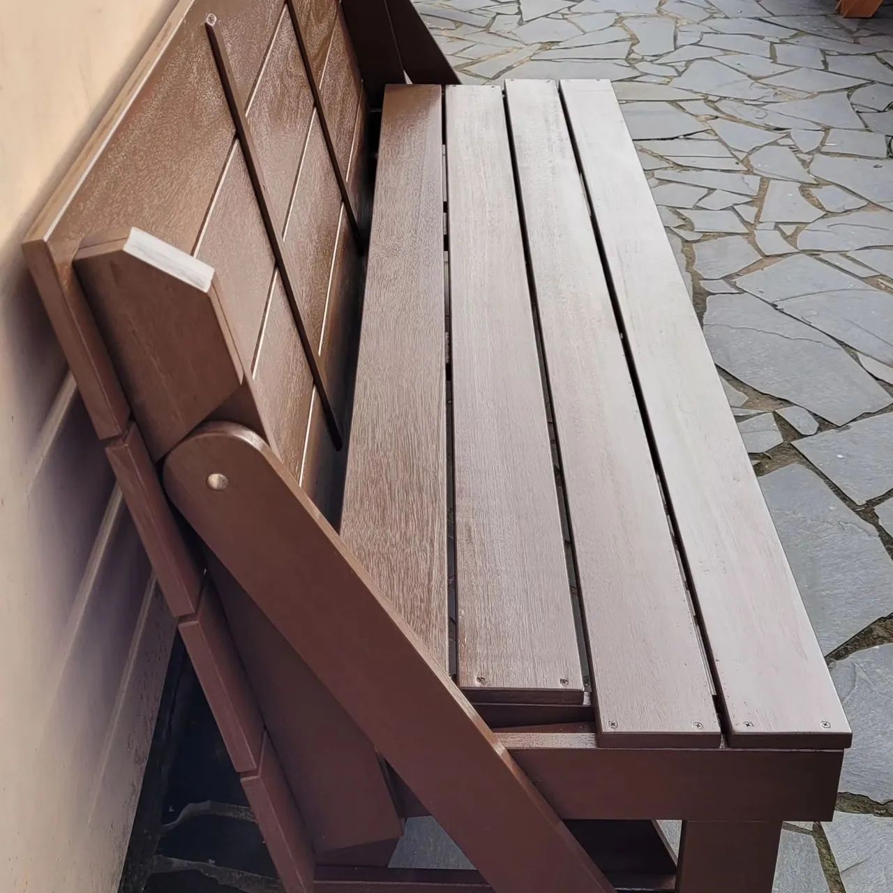 Mesa de Picnic dobrável em madeira - Foto 4