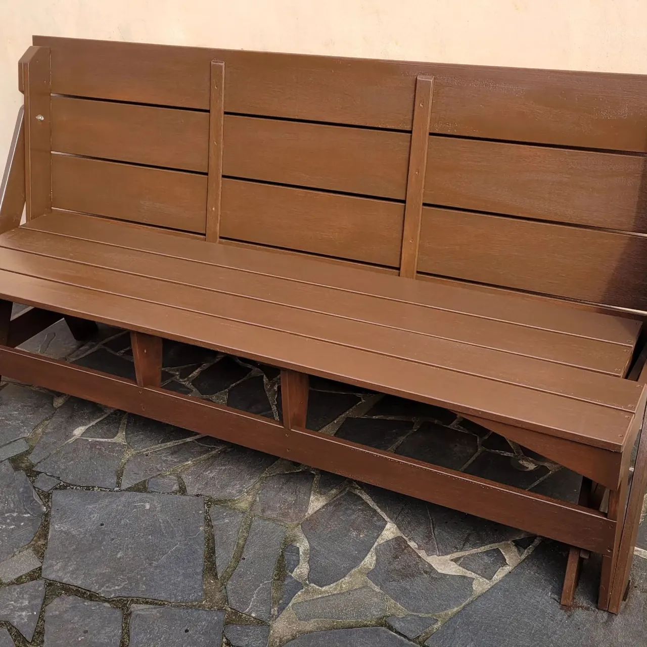 Mesa de Picnic dobrável em madeira - Foto 6